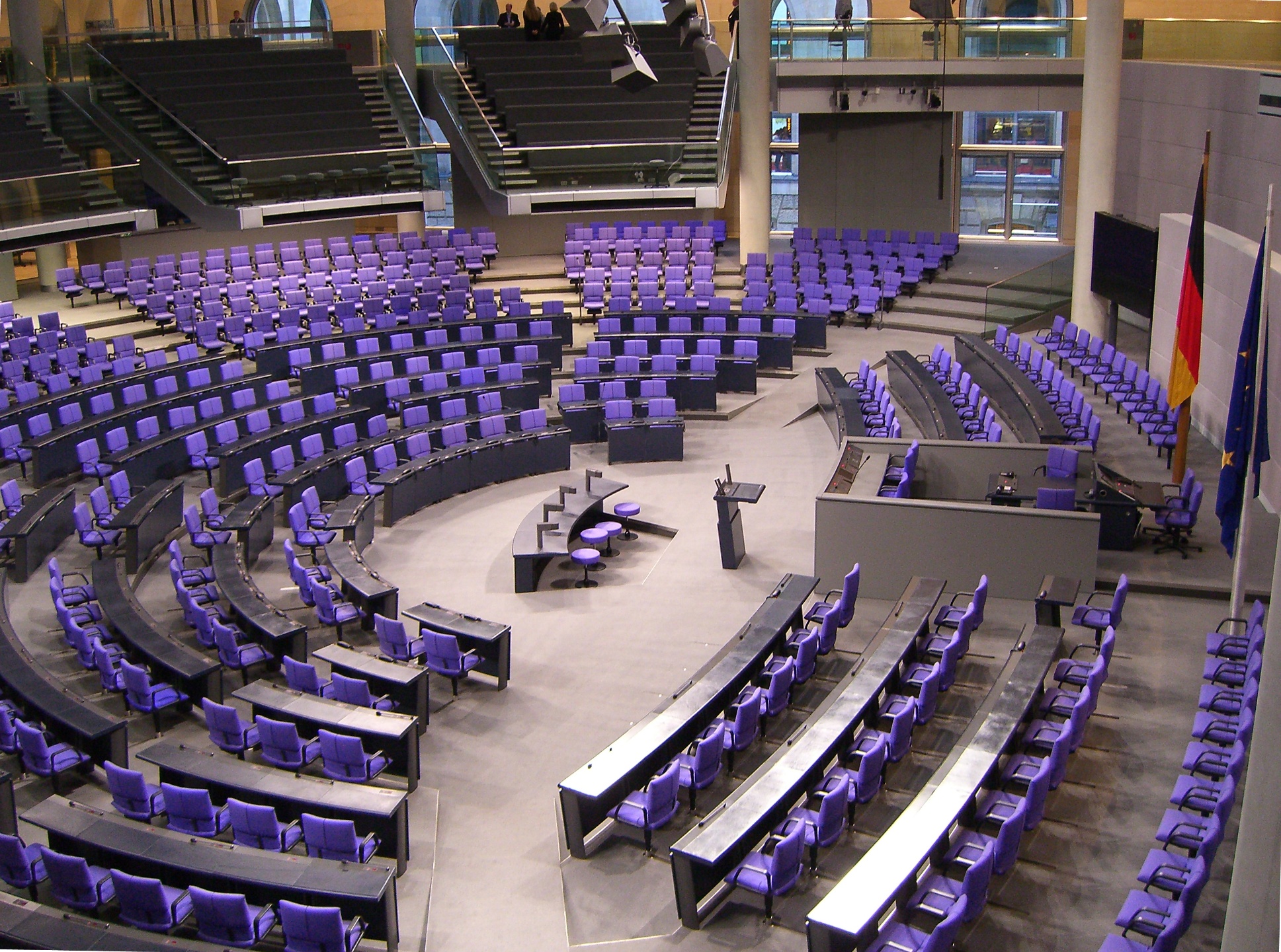 Plenarsaal des Deutschen Bundestages
